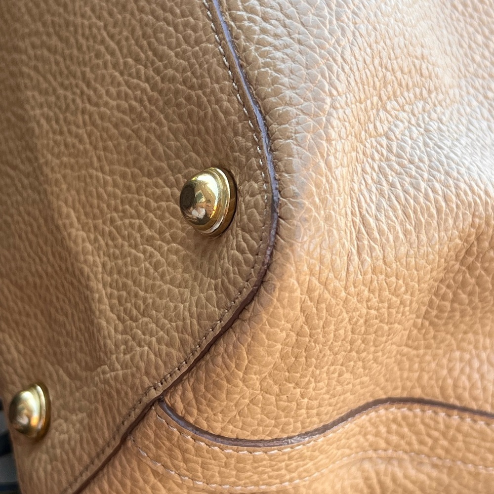 Brahmin Large Duxbury Satchel NEPAL Leather NATURAL - Picture 9 of 16